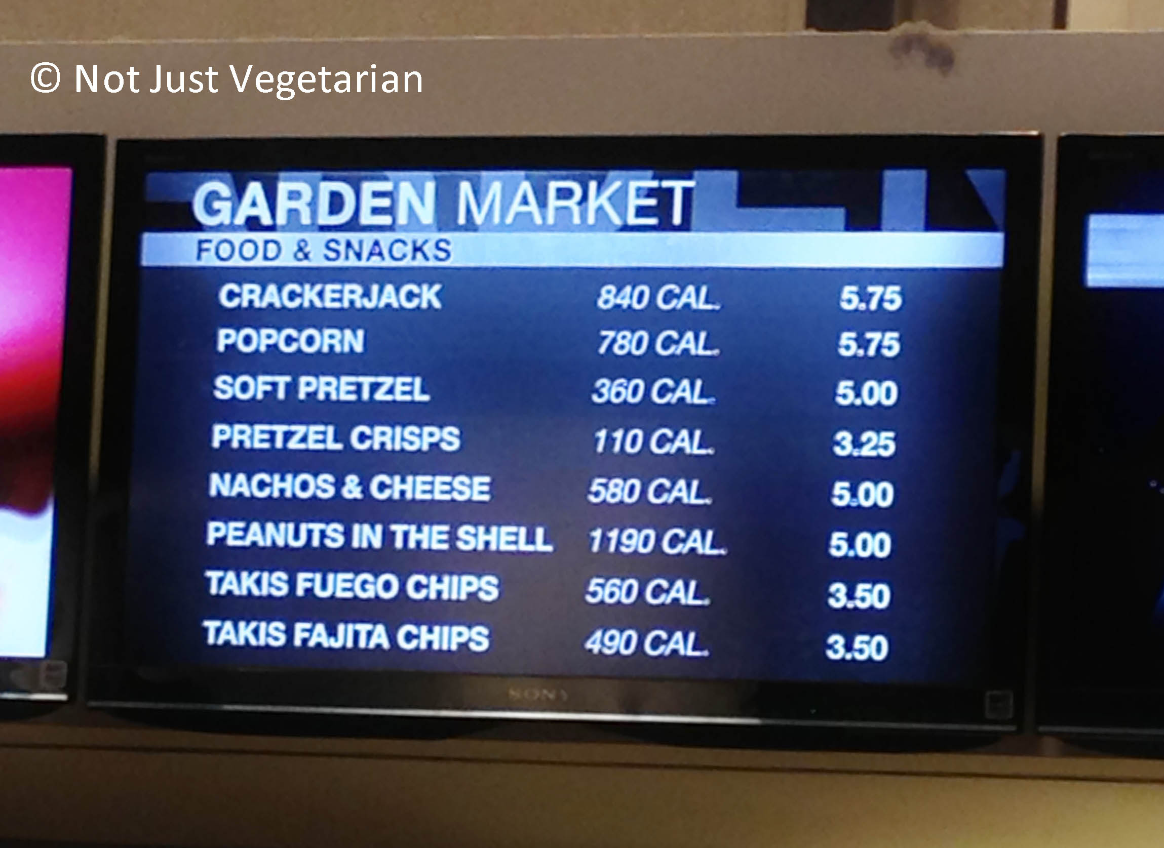 Not Too Many Vegetarian Options At Madison Square Garden Not